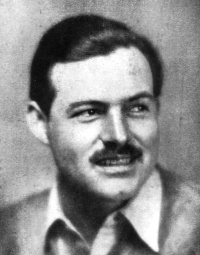 Ernest Hemingway 1899-1961, yhdysvaltalainen kirjailija, 1900-luvun alku tekijältä Unbekannt