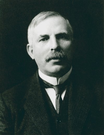 Ernest Rutherford 1871-1937, Nobel-palkittu atomifyysikko, c1908 tekijältä Unbekannt