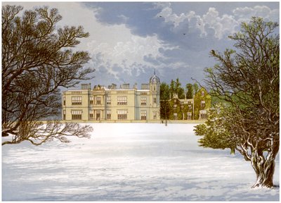 Eshton Hall, Yorkshire, Baronet Wilsonin koti, vuodelta 1880 tekijältä Unbekannt