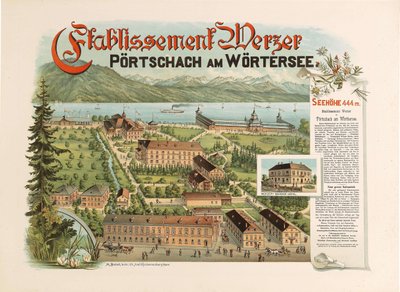 Toimipaikka Werzer - Pörtschach am Wörthersee, n. 1890 tekijältä Unbekannt