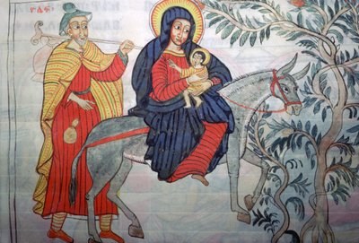 Etiopialainen kuva lennosta Egyptiin, 1664 tekijältä Unbekannt
