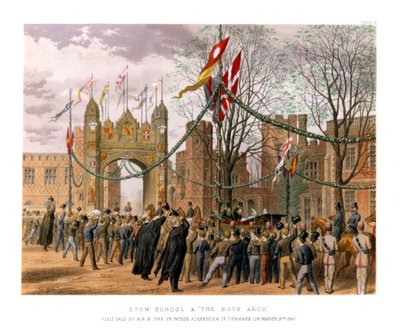 Eton School & The Boys Arch, 1800-luku tekijältä Unbekannt