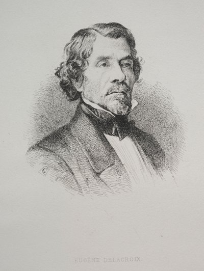 Eugene Delacroix, 1800-luku. tekijältä Unbekannt