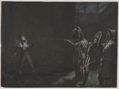 Duke dEnghienin teloitus, 21. maaliskuuta 1804, n. 1870. tekijältä Unbekannt