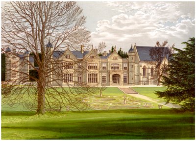 Exton House, Rutland, Earl of Gainsboroughin koti, vuodelta 1880 tekijältä Unbekannt