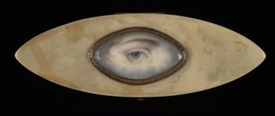 Eye Miniature elliptisessä norsunluulaatikossa, n. 1800. tekijältä Unbekannt
