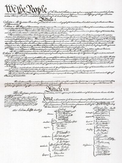 Faksimile of the Preamble and Constitution of America, 1901 tekijältä Unbekannt