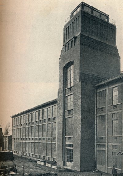 Factory of the Etablissements Nicolle, Wambrechies Nord, arkkitehti, Andre Granet, c1928 tekijältä Unbekannt