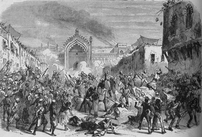 Lucknowin syksy vuonna 1880 tekijältä Unbekannt