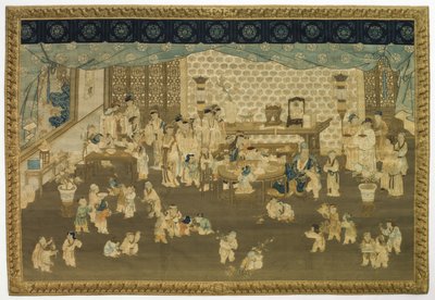 Perhekokous uudenvuoden aamuna 1700-luvulla. tekijältä Unbekannt