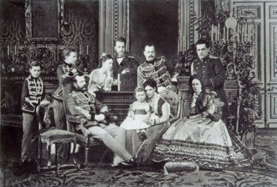 Venäjän tsaari Aleksanteri II:n perhekuva, 1860-luku tekijältä Unbekannt