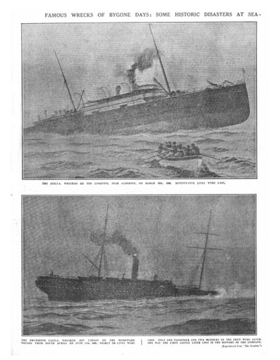 Menneiden aikojen kuuluisat hylkyt: Jotkut historialliset katastrofit merellä, 20. huhtikuuta 1912. tekijältä Unbekannt