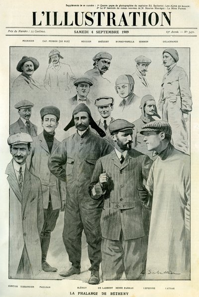 Kuuluisia lentäjiä, LI-kuvan kansi, 4. syyskuuta 1909 tekijältä Unbekannt