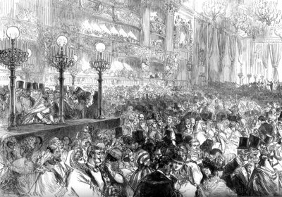 Fancy-mekkojuhla uudessa Grand Opera Housessa, Pariisissa, köyhien hyväksi, 1875 tekijältä Unbekannt