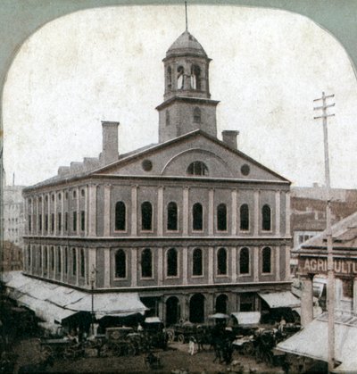 Faneuil Hall, Boston, Massachusetts, USA, 1800-luvun loppu tekijältä Unbekannt