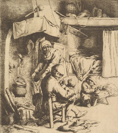 Isä ruokkiva lapsi, 1610-85. tekijältä Unbekannt