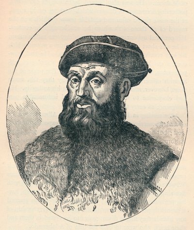 Ferdinand Magellan c1480-1521, portugalilainen tutkimusmatkailija, 1904 tekijältä Unbekannt