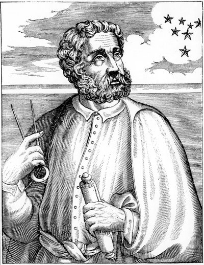 Ferdinand Magellan c1480-c1521, portugalilainen navigaattori tekijältä Unbekannt