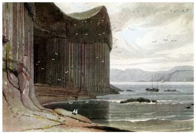 Fingalsin luola, Staffa, Ulko-Hebridit, Skotlanti. 1814 1956 tekijältä Unbekannt