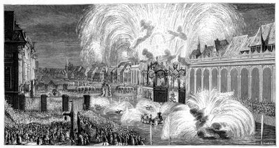 Ilotulitus, Strasbourg, 1744, 1885 tekijältä Unbekannt