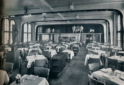Ensimmäisen luokan ruokasalissa Victoria-aluksella, 1931 tekijältä Unbekannt