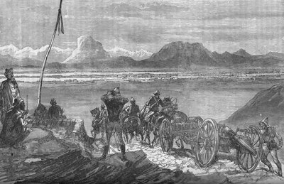 Ensimmäinen näkemys Candaharista, vuodelta 1880 tekijältä Unbekannt