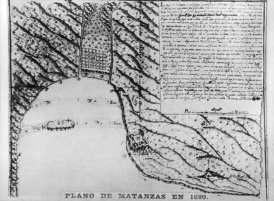 Ensimmäiset piirustukset Matanzasista, 1680, 1920-luvut tekijältä Unbekannt