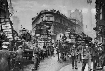Kalan kantajat Billingsgatessa, Lontoossa, 1926-1927 tekijältä Unbekannt