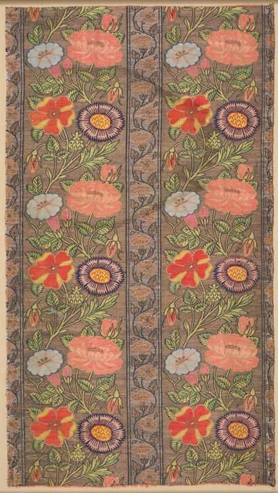 Kukkaraidallinen silkki kultaisella pohjalla, 1600-1650. tekijältä Unbekannt