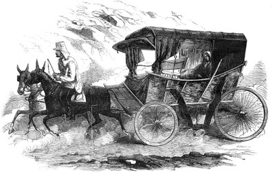Florence Nightingale vaunussaan Krimillä, 1856 tekijältä Unbekannt