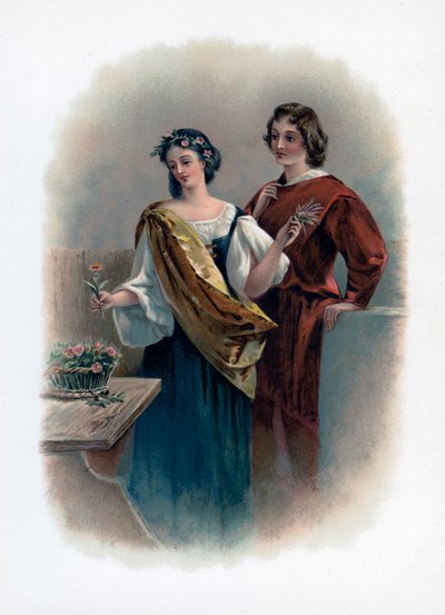 Florizel ja Perdita, 1891 tekijältä Unbekannt
