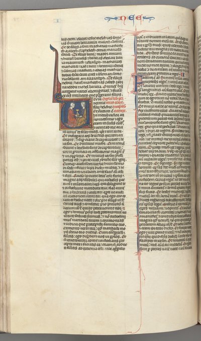 Fol. 178v, Nehemia, historiallinen alkukirjain V, Nehemia esittelemässä kultaista maljaa Artakserkselle, n. 127 tekijältä Unbekannt