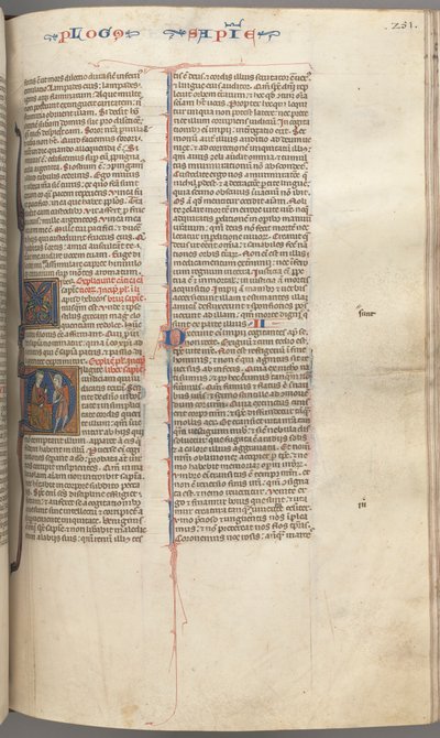 Fol. 251 r, Wisdom, historiallinen alkukirjain D, Salomon neuvomassa sotilasta, n. 1275-1300. tekijältä Unbekannt