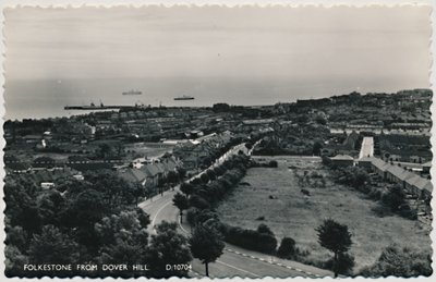 Folkestone Dover Hillistä, 1800-luvun loppu - 1900-luvun alku tekijältä Unbekannt