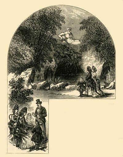 Suihkulähde Surrey Gardensissa, vuodelta 1878. tekijältä Unbekannt