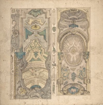 Neljä vaihtoehtoista mallia holville., 1700-1780. tekijältä Unbekannt
