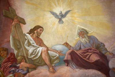 Wienin fransiskaanikirkko Jeesus, Jumala ja pyhä henki, Wien, Itävalta tekijältä Unbekannt