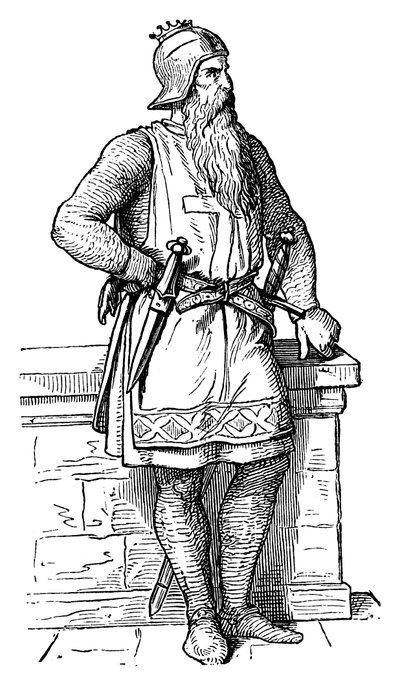 Frederick I, Barbarossa punaparta c1123-1190, Pyhän Rooman keisari, 1800-luku tekijältä Unbekannt