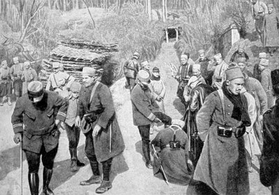 Ranskalaiset siirtomaa-sotilaat Picardiassa, Ranskassa, ensimmäinen maailmansota, 1915 tekijältä Unbekannt