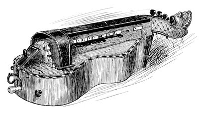Ranskalainen hurdy-gurdy tai vielle, c1750, 1901 tekijältä Unbekannt