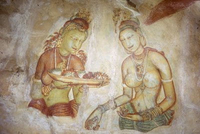 Fresko / Ladies of Sigiriya / Sri Lanka tekijältä Unbekannt