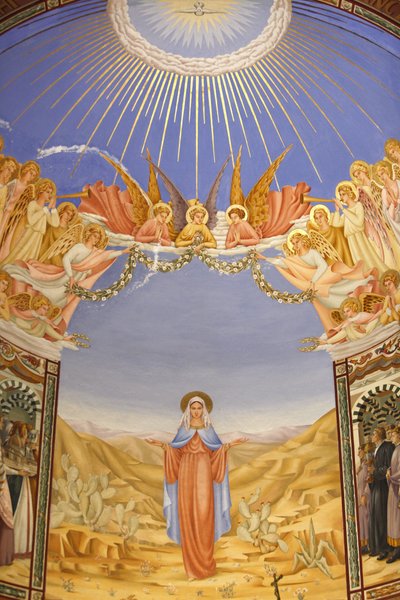 Fresko Visitation-kirkossa Ein Keremissä, Ein Keremissä, Israelissa tekijältä Unbekannt