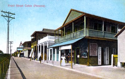 Front Street, Colon, Panama, 1907 tekijältä Unbekannt