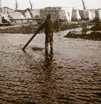 Etulinja, Ramskapelle, Belgia, c1914-c1918 tekijältä Unbekannt