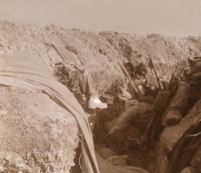 Etulinjan juoksuhauhat, Beauséjour, Pohjois-Ranska, c1914-c1918 tekijältä Unbekannt