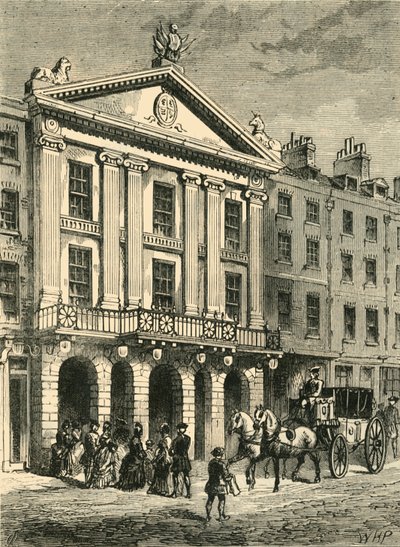 Old Drury Lane -teatterin edessä, 1881. tekijältä Unbekannt