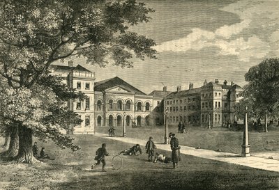 Foundlingin sairaalan edessä, n. 1876. tekijältä Unbekannt