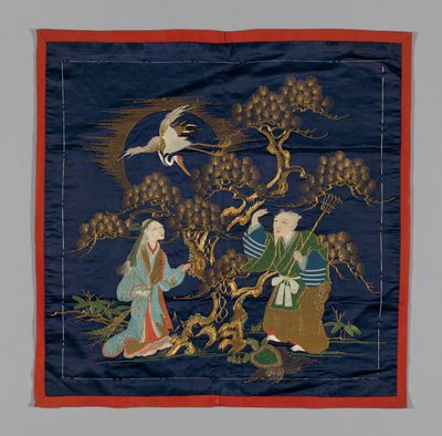 Fukusa Gift Cover, Japani, Edo-ajan loppu 1789-1868 Meiji-kausi 1868-1912, 1800-luvun loppu. tekijältä Unbekannt