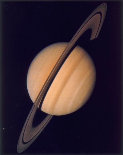 Koko näkymä Saturnuksesta ja hänen renkaistaan, 1980 tekijältä Unbekannt