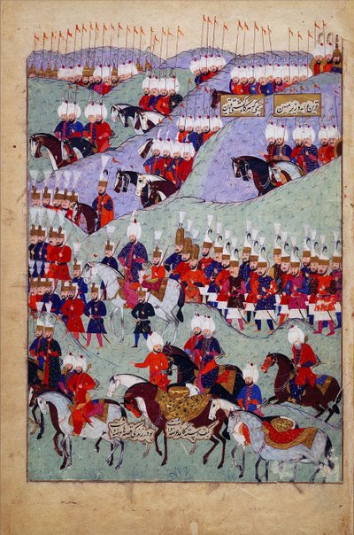 Sulttaani Suleyman Suuren hautajaiset. Sulttaani Suleymanin historia, 1579 tekijältä Unbekannt